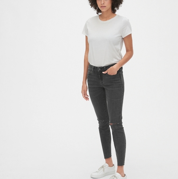 GAP Denim - GAP distressed midrise legging stretch skinny jean